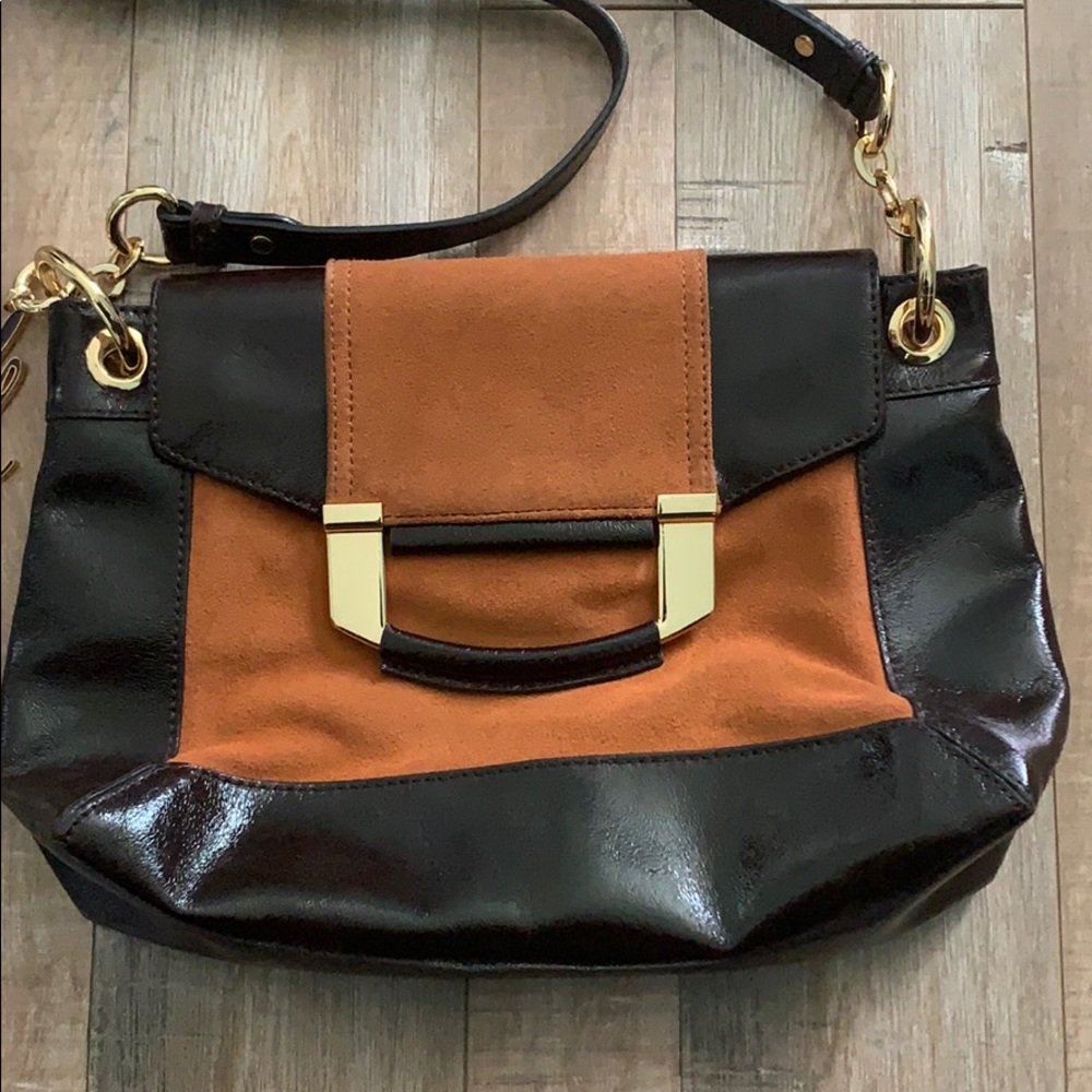 Beautiful brown leather and suede MILLY bag NWT - Picture 4 of 8